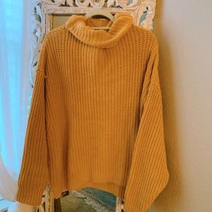 Free People Oversized Turtleneck/Cowl Sweater